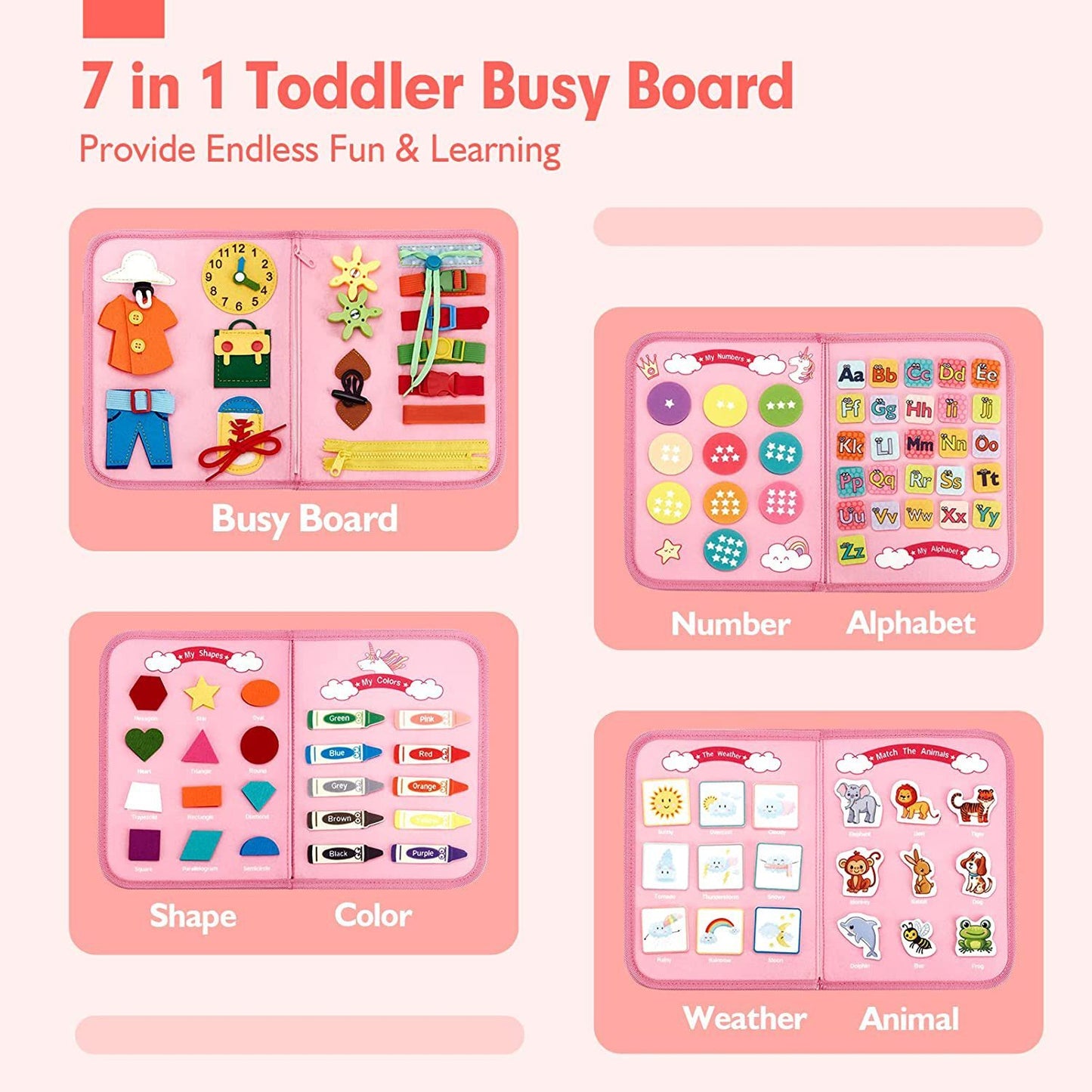 Busy Board Montessori Learning Toy