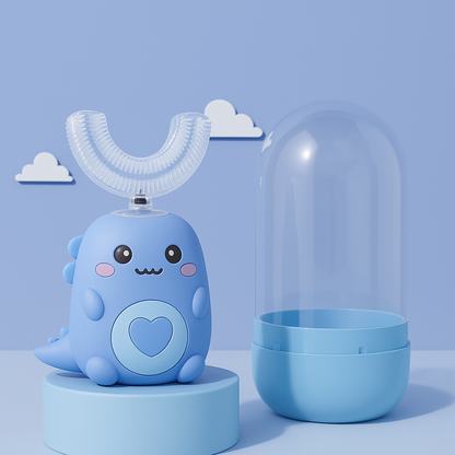 Children'S Electric Toothbrush Food Grade Silicone Oral 360 Degree Automatic Usb Charging Smart Children'S Toothbrush U-Shaped